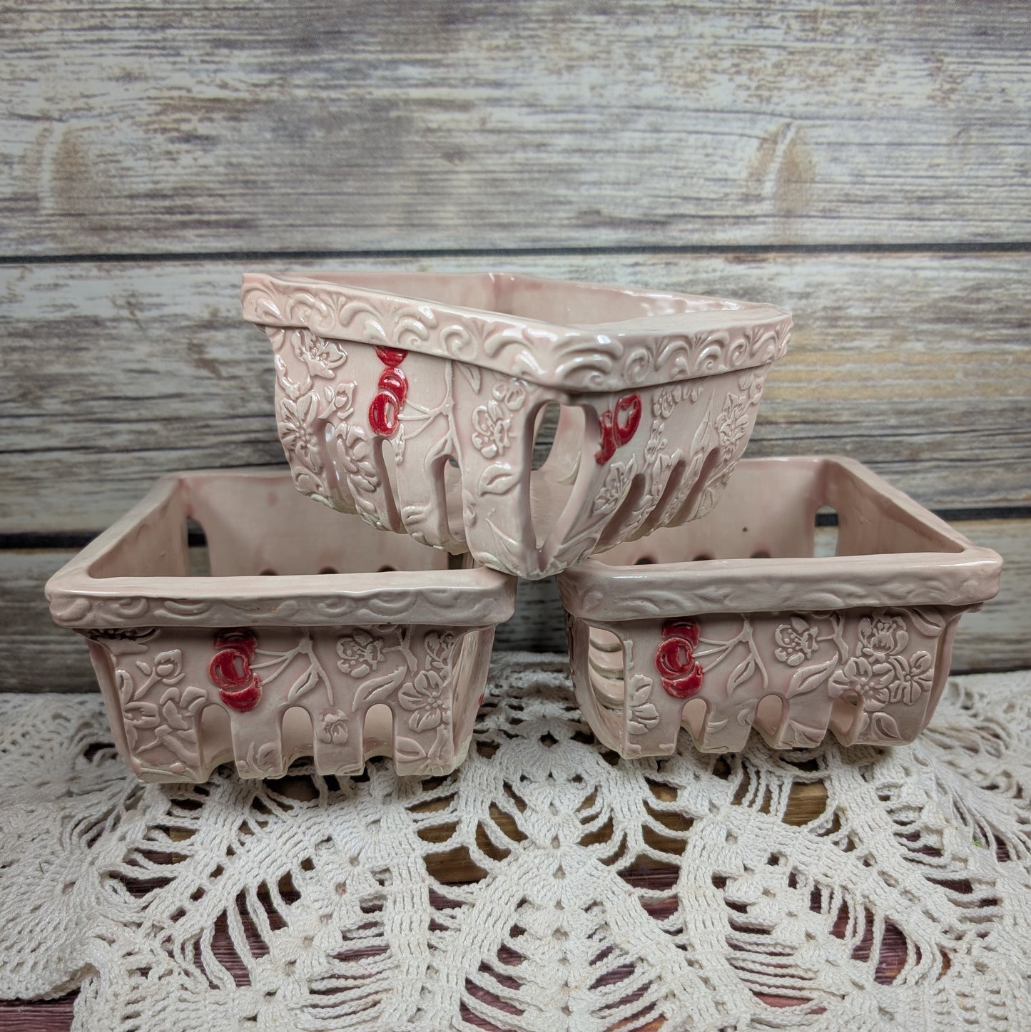 Cherry Blossom berry basket