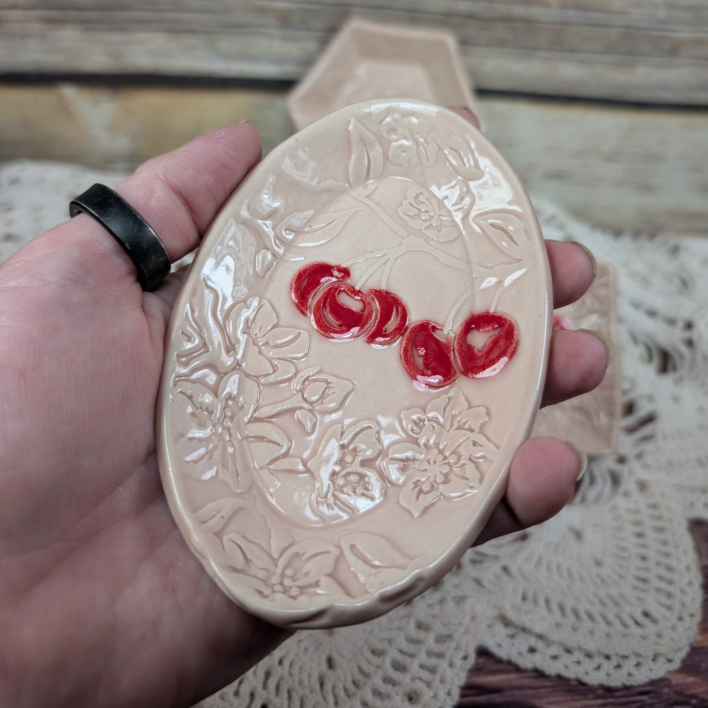 Tiny Trinket dish (Cherry Blossoms)