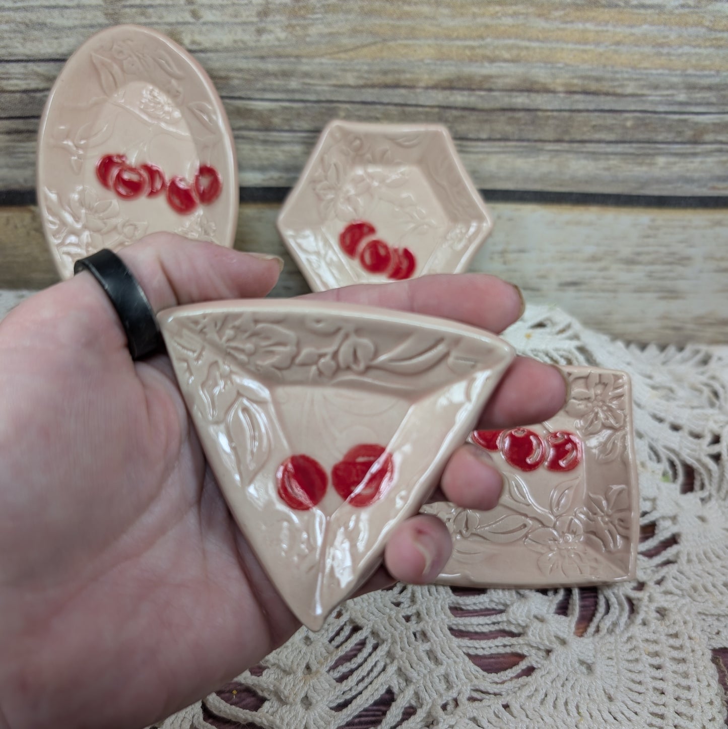 Tiny Trinket dish (Cherry Blossoms)