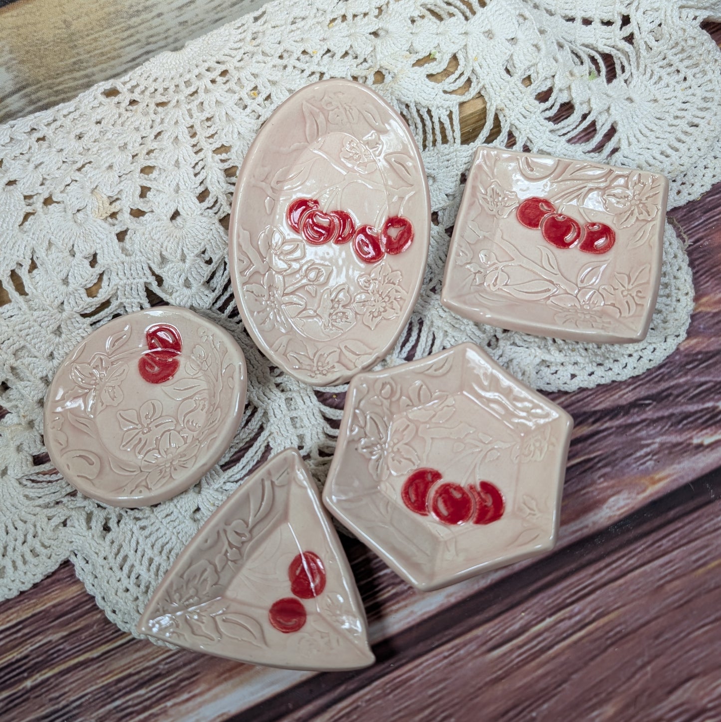 Tiny Trinket dish (Cherry Blossoms)