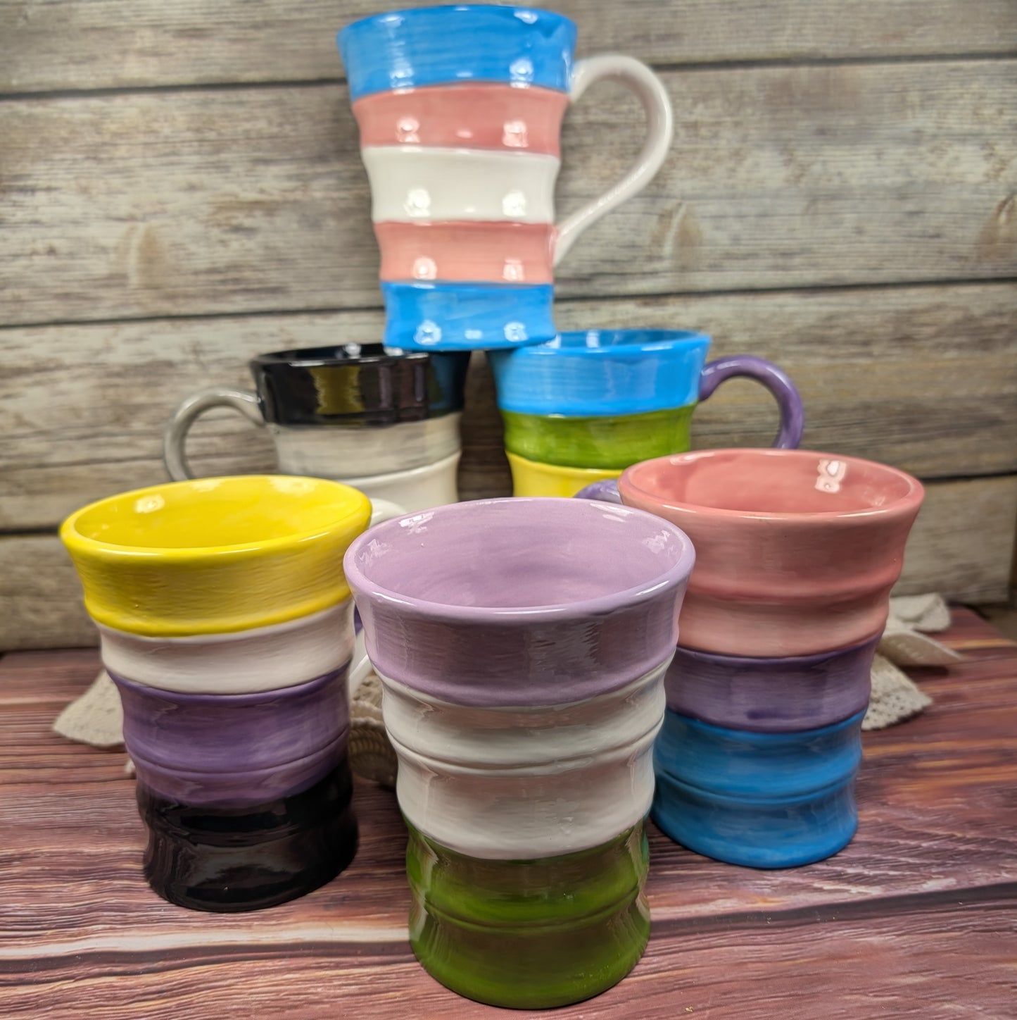 Ribbon mug (Trans Pride)