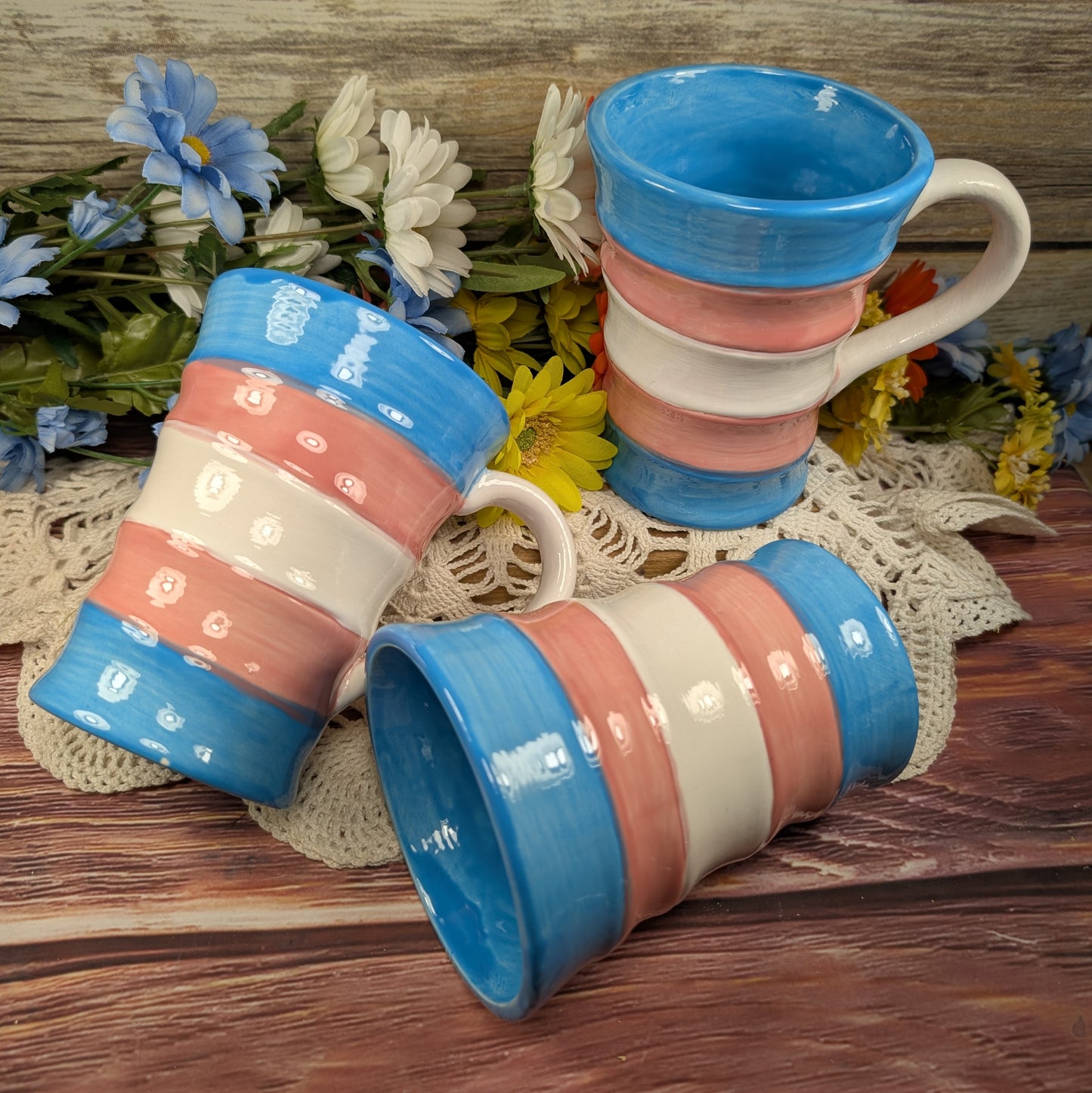 Ribbon mug (Trans Pride)