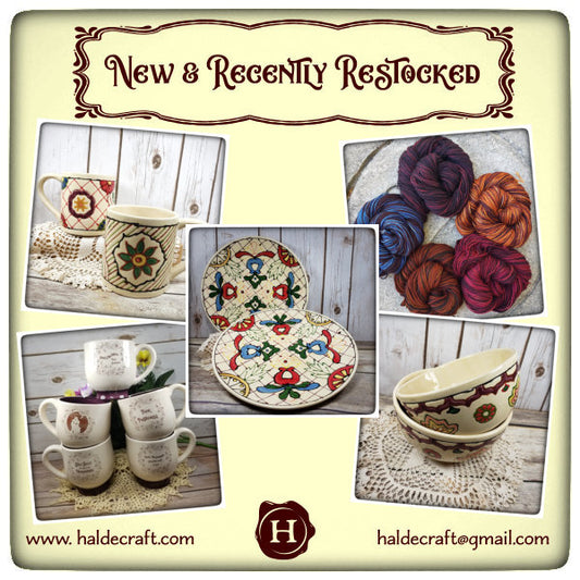 New and Recently Restocked at HaldeCraft