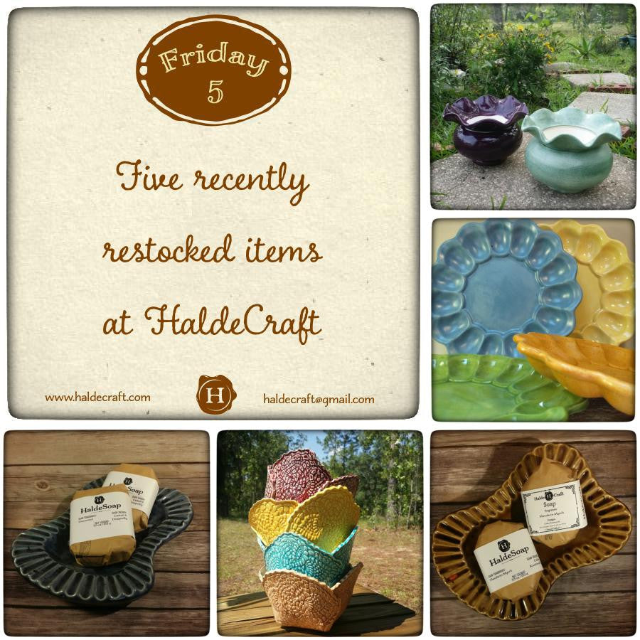 Friday Five: Five recently restocked items at HaldeCraft