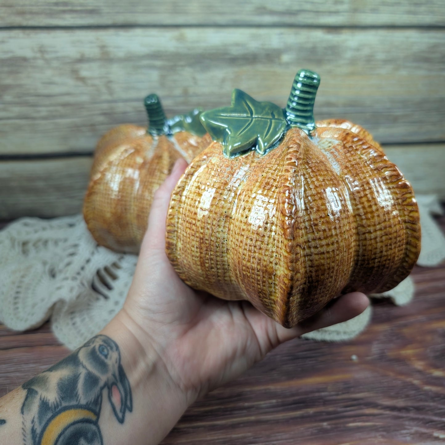 Burlap Pumpkin