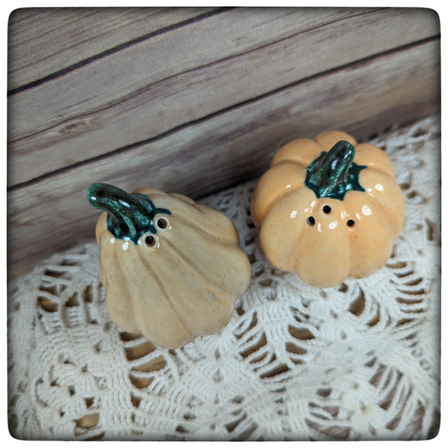 Salt & Pepper shakers (Gourd and Pumpkin)