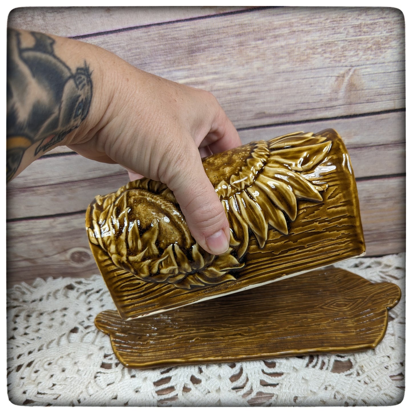 Butter Dish (Sunflower)