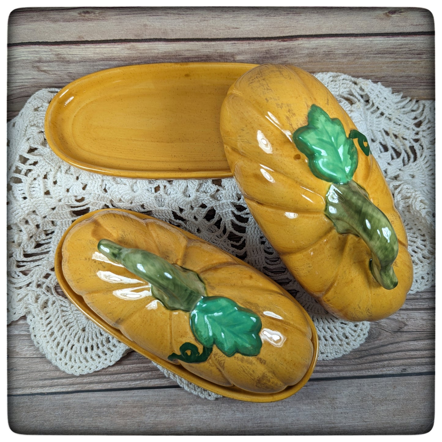 Butter Dish (Pumpkin)