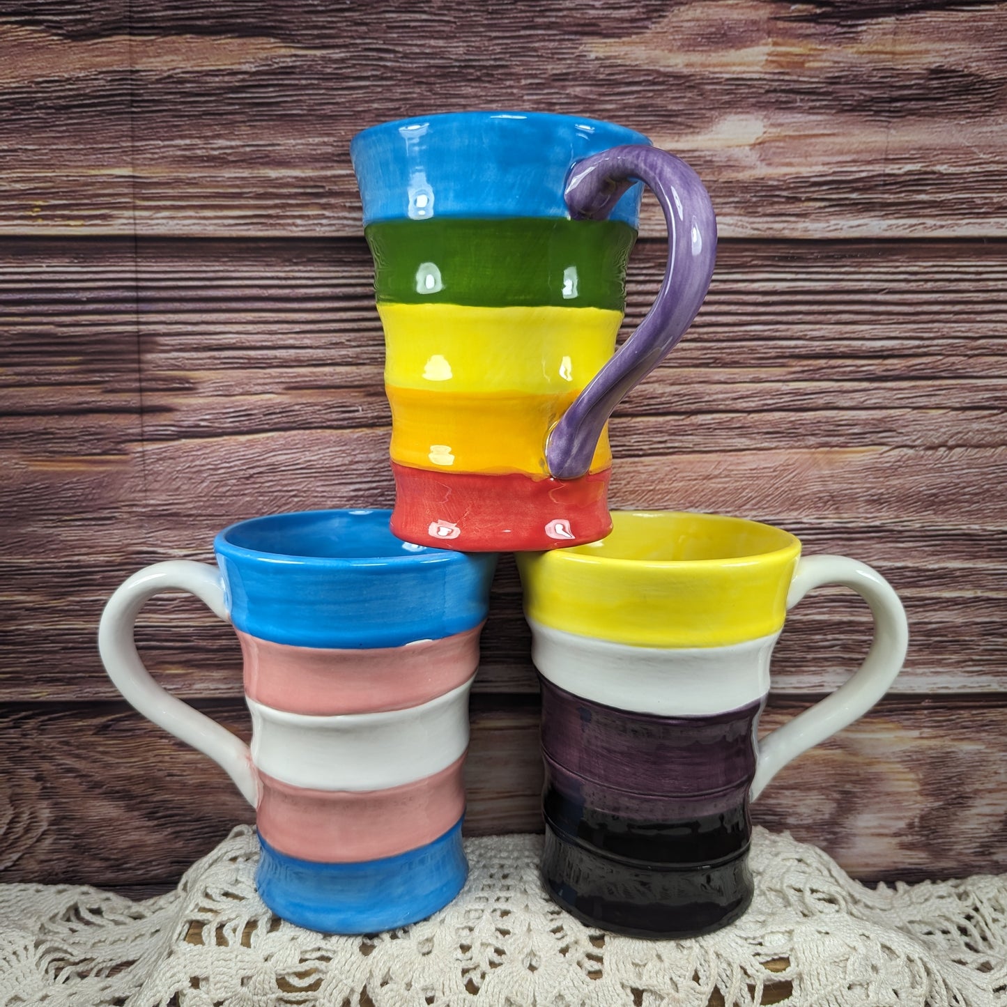 Ribbon mug (Rainbow/Pride)