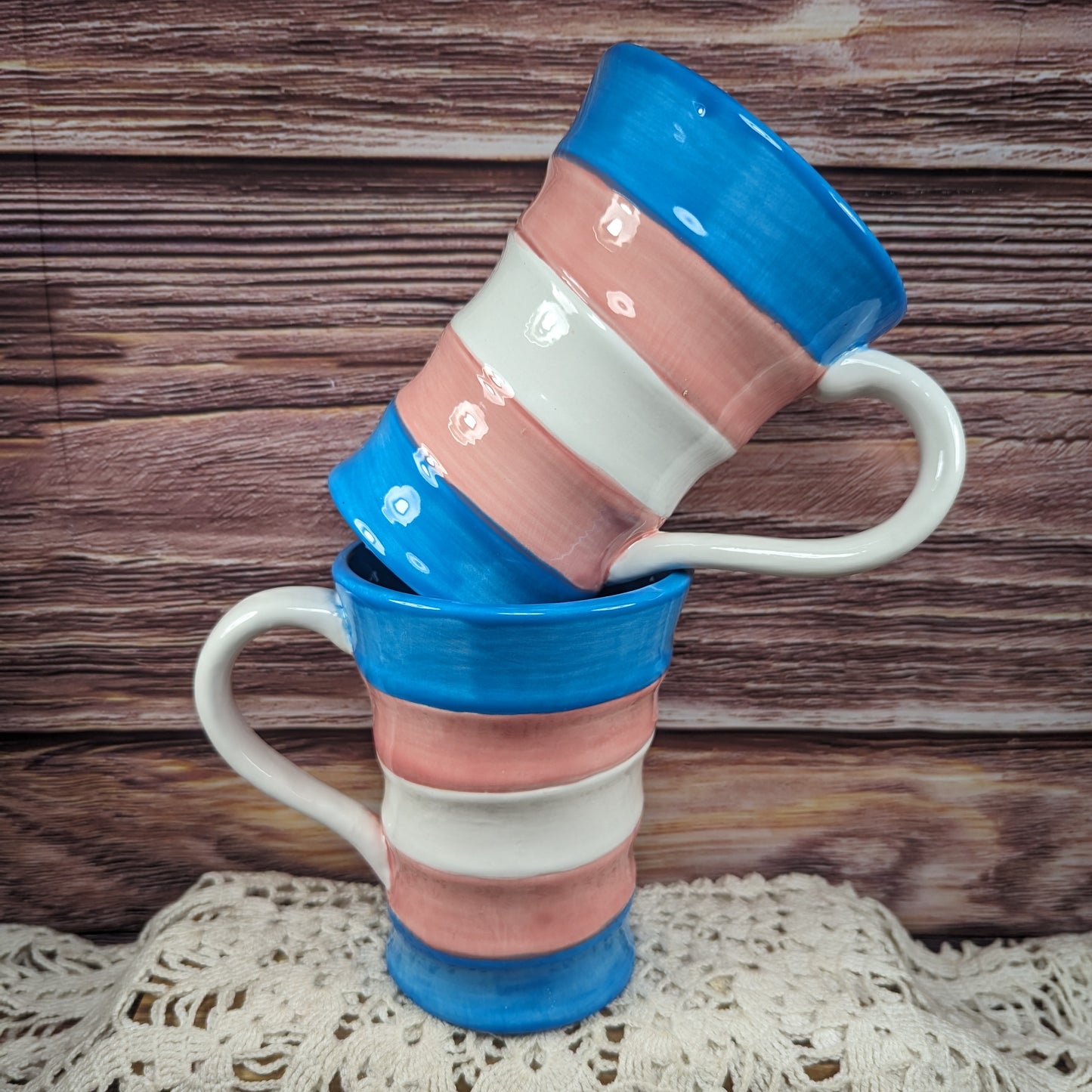 Ribbon mug (Trans Pride)