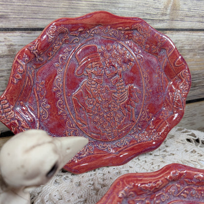 Small oval tray (Calavera couple)