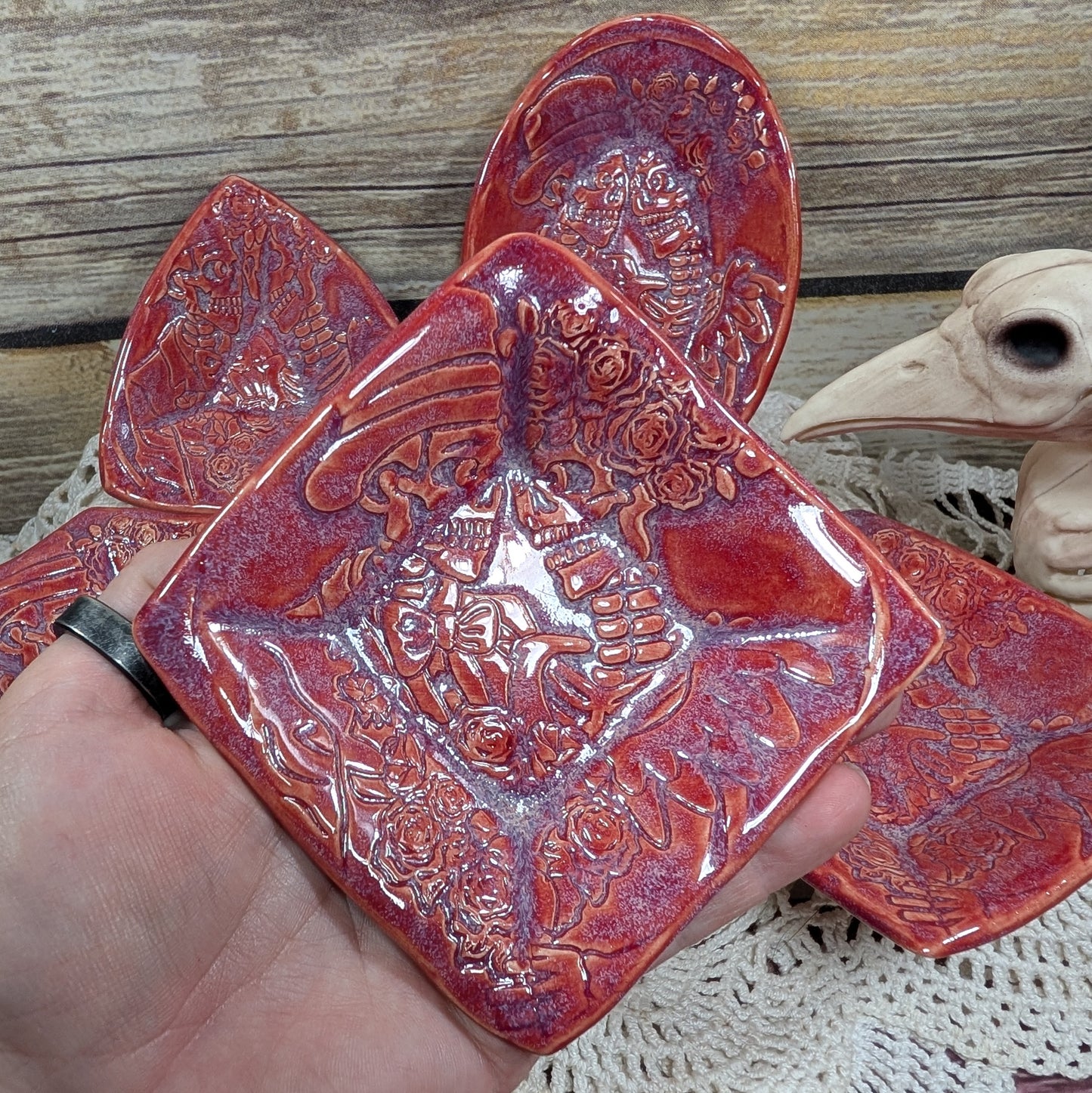 Tiny Trinket dish (Calavera couple)