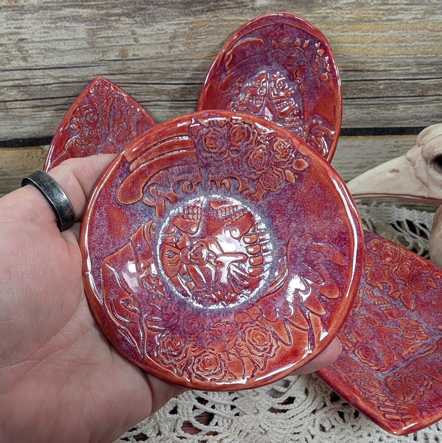 Tiny Trinket dish (Calavera couple)