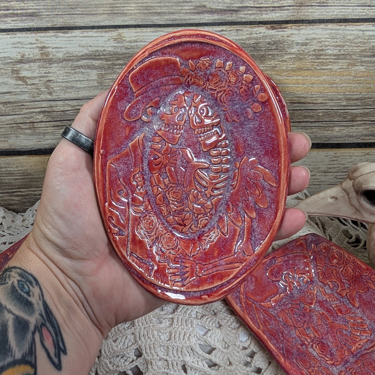 Tiny Trinket dish (Calavera couple)