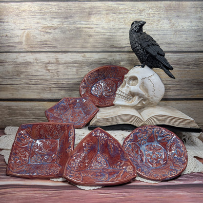 Tiny Trinket dish (skulls and sugar skulls)