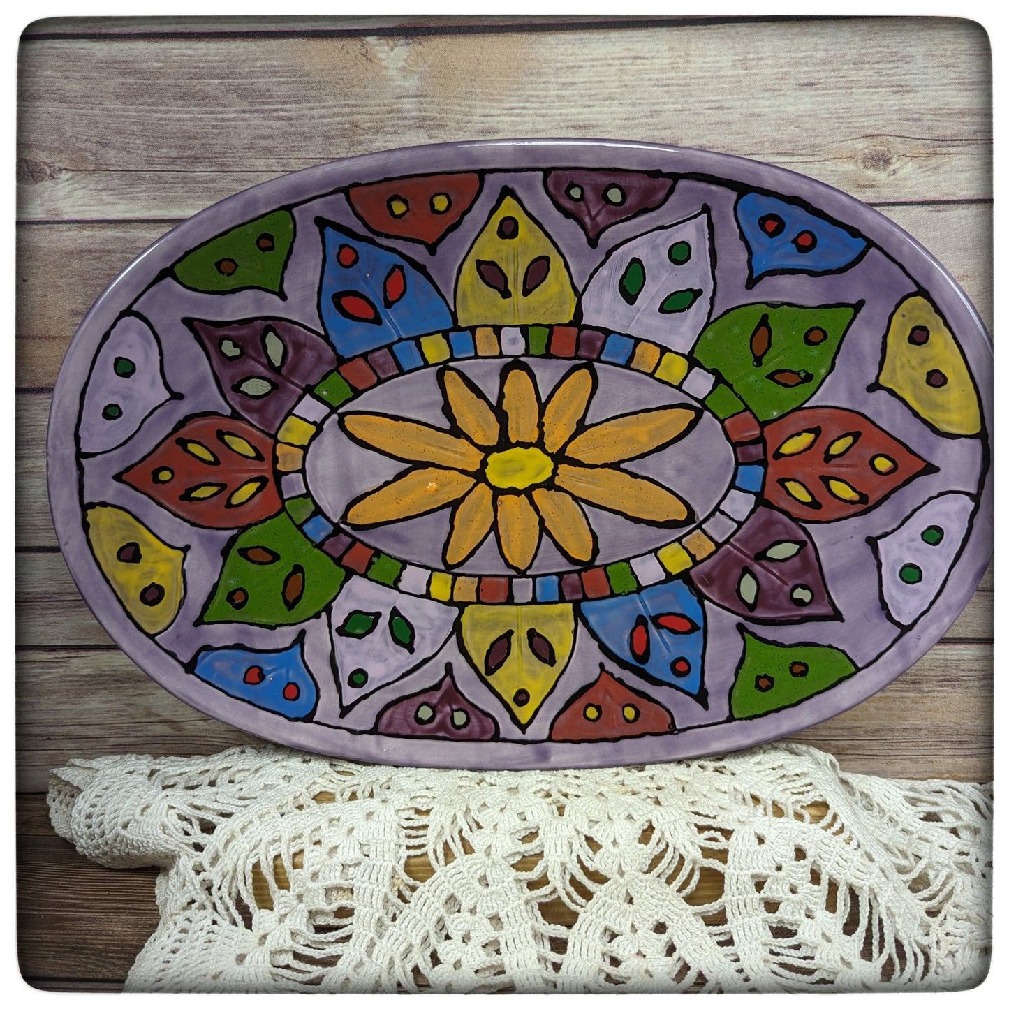 Colorful serving tray