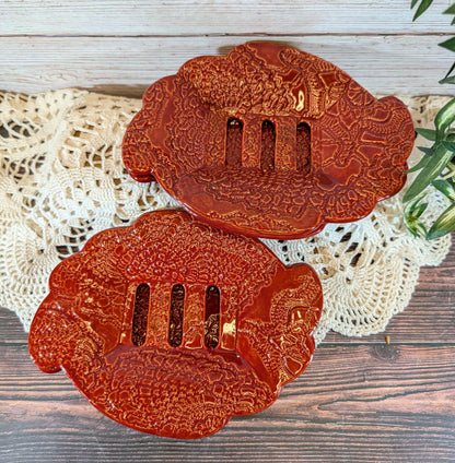 Crocheted Doily Soap Dish (Tiered; Marie style)