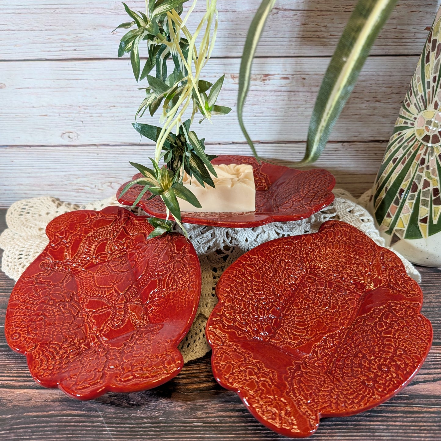 Crocheted Doily Soap Dish (Marie style)