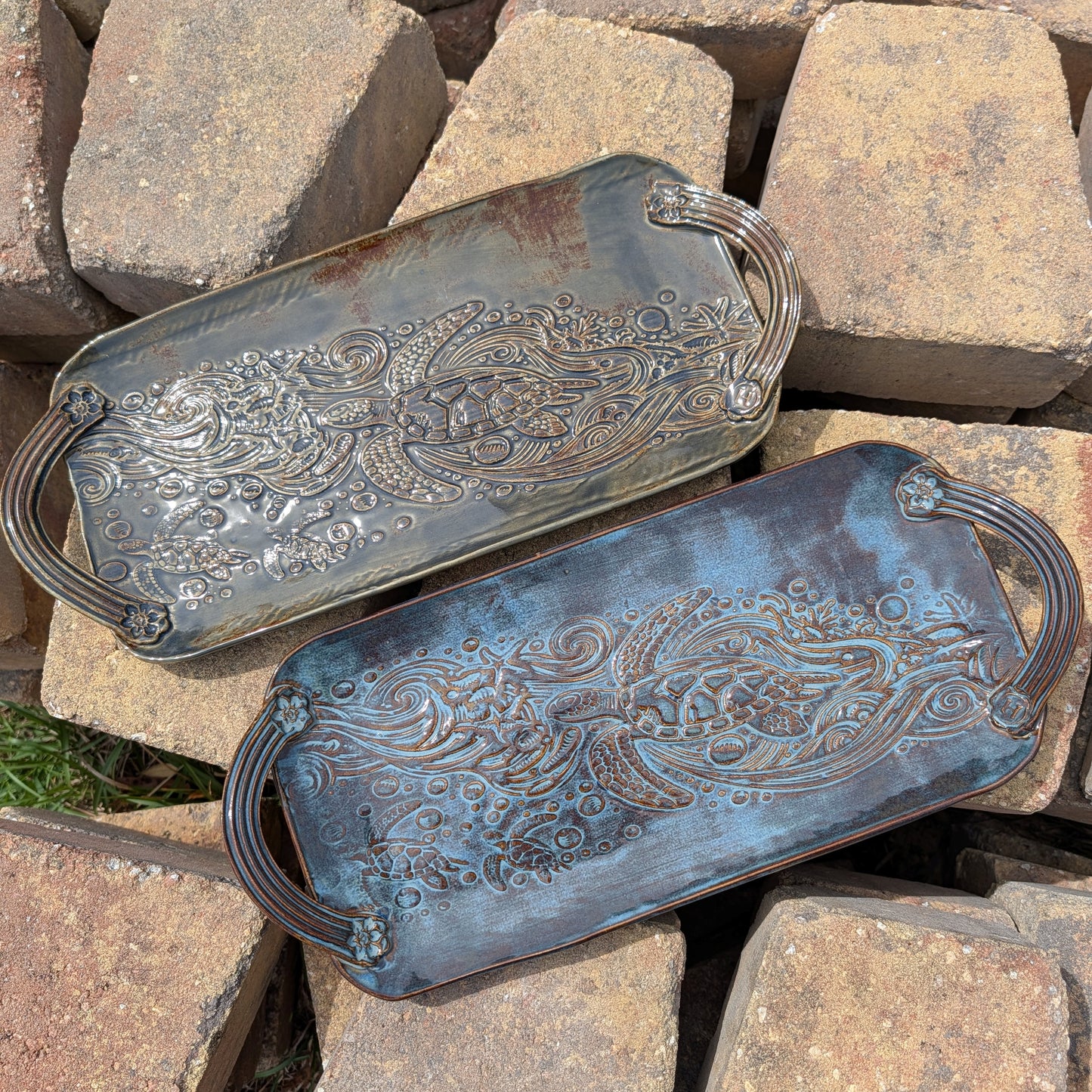Rectangular tray (Sea Turtle)