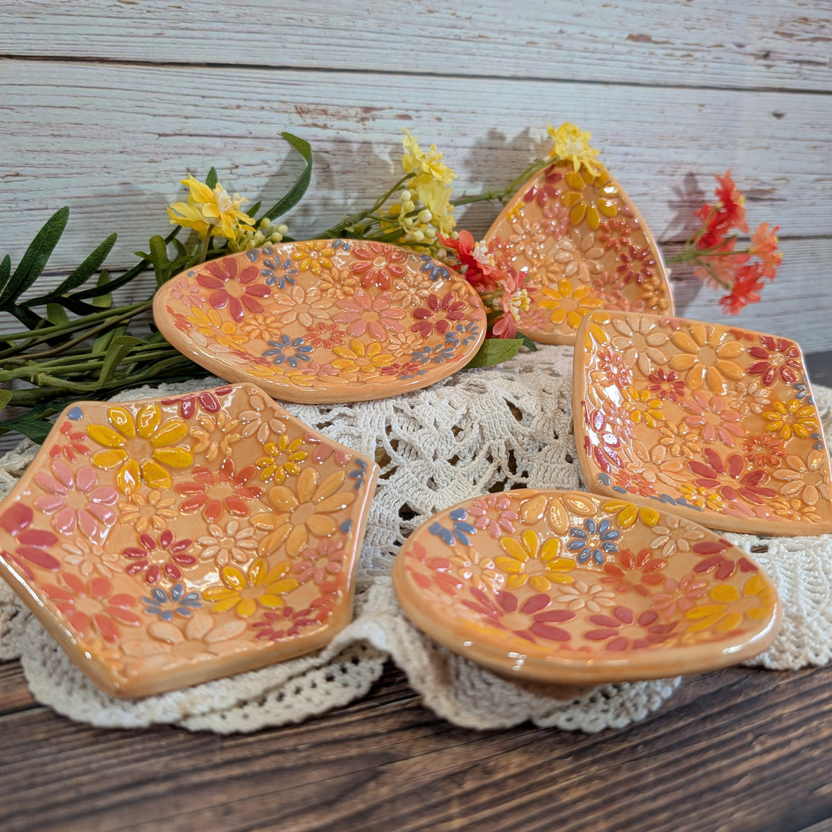 Tiny Trinket dish (Flower Power)