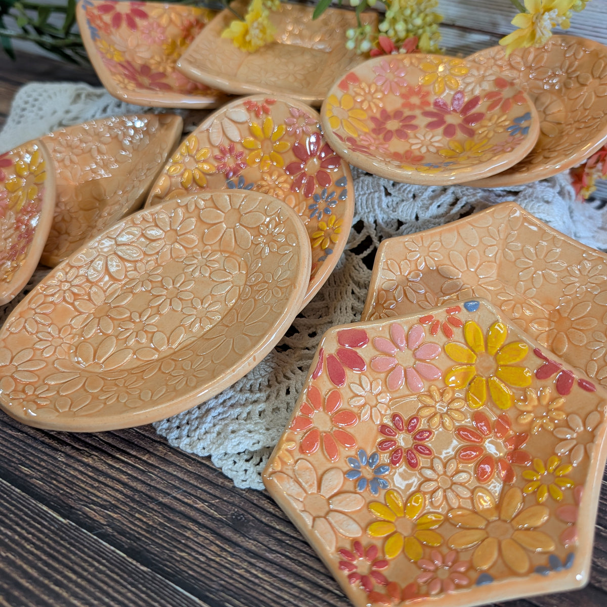 Tiny Trinket dish (Flower Power)