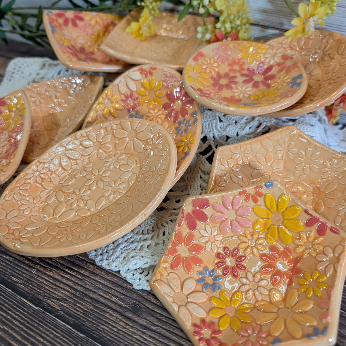 Tiny Trinket dish (Flower Power)