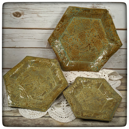 Grapevine Hexagon Dish (5.5 inch)