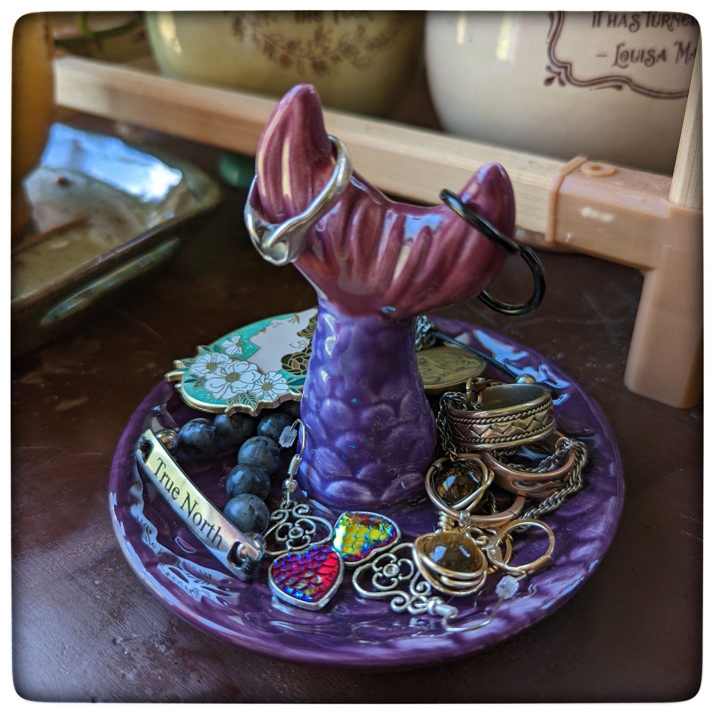 Mermaid ring holder